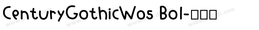 CenturyGothicW05 Bol字体转换